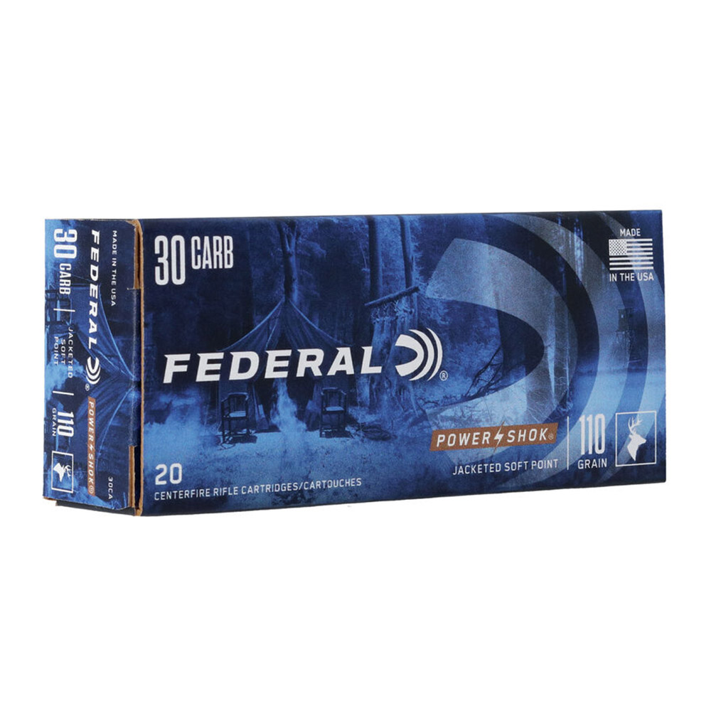 Federal Power Shock .30 Carbine 110gr Soft Point Box/20