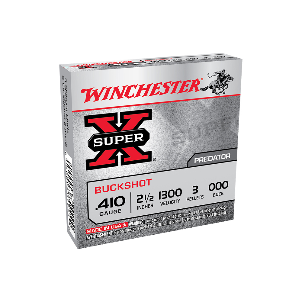 Winchester Super-X .410ga/2-1/2" 000B 1300fps Box/5